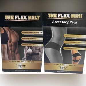 The Flex Belt + The Flex Belt Mini + Controller. Abdominal & bottom muscle toner